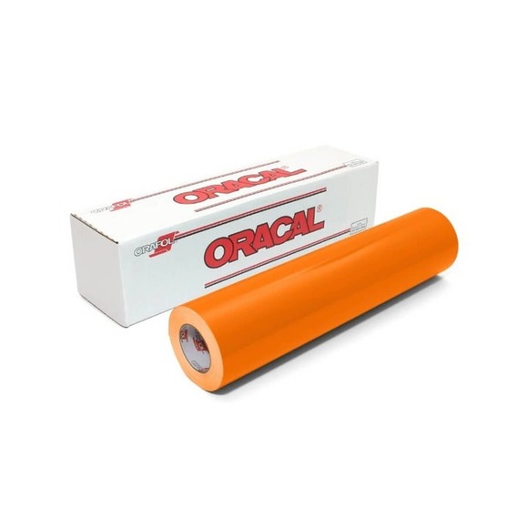 2 Pack 12"x 1 Yard Oracal 651 ORANGE & LIGHT ORANGE Cricut Hobby Craft Vinyl - Picture 3 of 3
